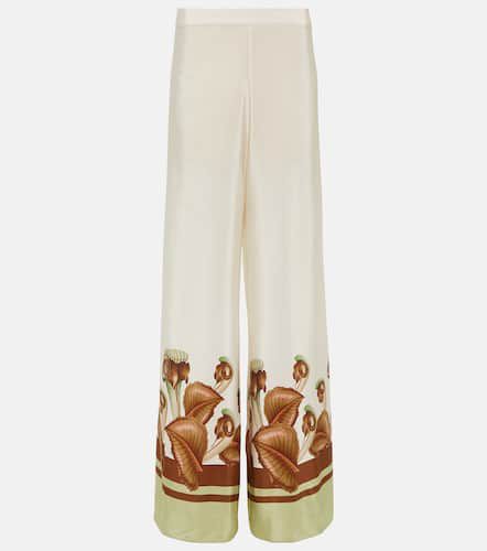 Arisaema high-rise silk wide-leg pants - Adriana Degreas - Modalova