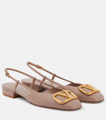 Slingback-Ballerinas VLogo aus Leder - Valentino Garavani - Modalova