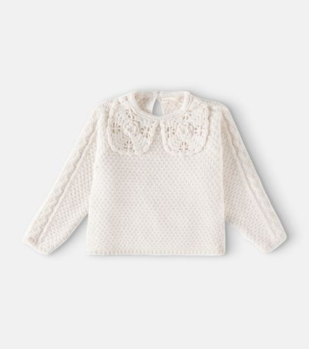 Pullover Hilda in cotone con crochet - Louise Misha - Modalova