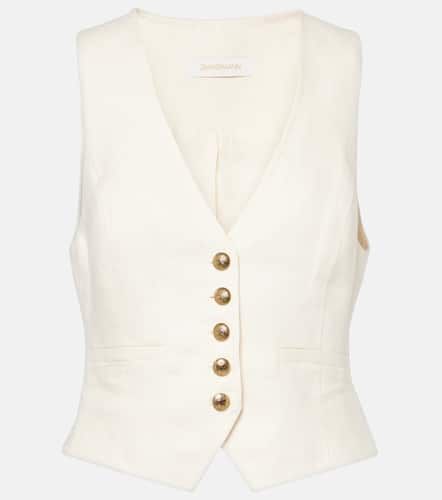 Zimmermann Gilet Crush in lino - Zimmermann - Modalova