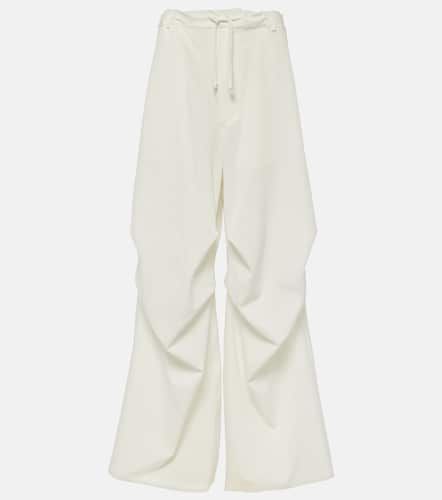 Pantalones anchos de sarga de tiro alto - MM6 Maison Margiela - Modalova