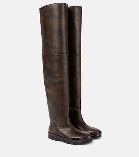 Billie leather over-the-knee boots - The Row - Modalova