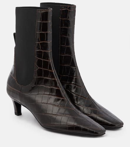 Chelsea Boots The Mid Heel aus Leder - Toteme - Modalova