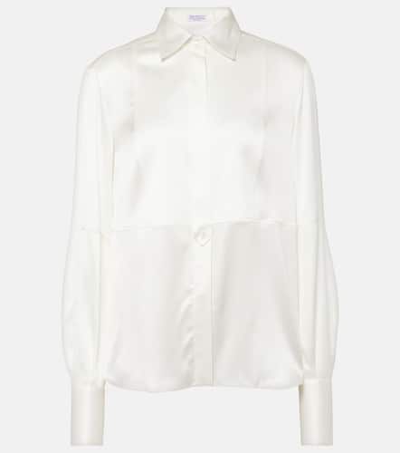Silk-blend satin blouse - Brunello Cucinelli - Modalova