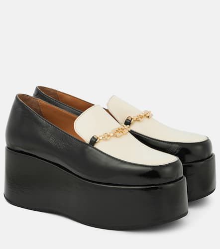 Ganni Faux leather platform loafers - Ganni - Modalova