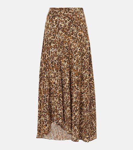 Sakura leopard-print silk-blend midi skirt - Isabel Marant - Modalova