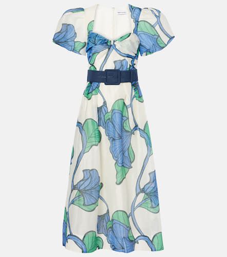 Blue Ivy floral linen and silk midi dress - Rebecca Vallance - Modalova