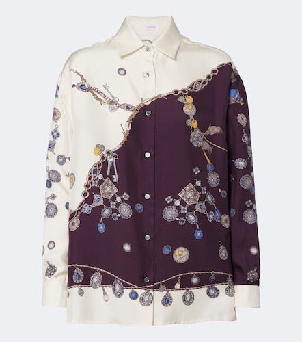 Versace Printed silk twill shirt - Versace - Modalova