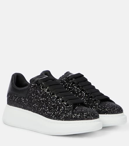 Oversized embellished leather sneakers - Alexander McQueen - Modalova