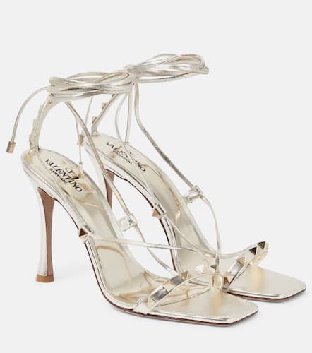 Rockstud leather sandals - Valentino Garavani - Modalova