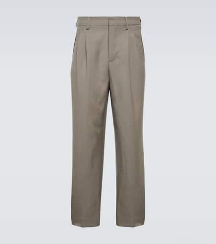 Wool gabardine straight pants - Ami Paris - Modalova