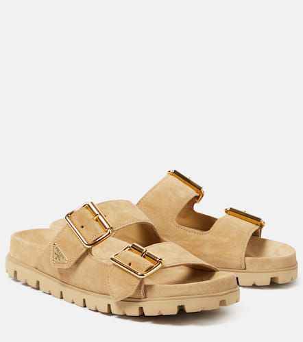 Prada Logo suede sandals - Prada - Modalova