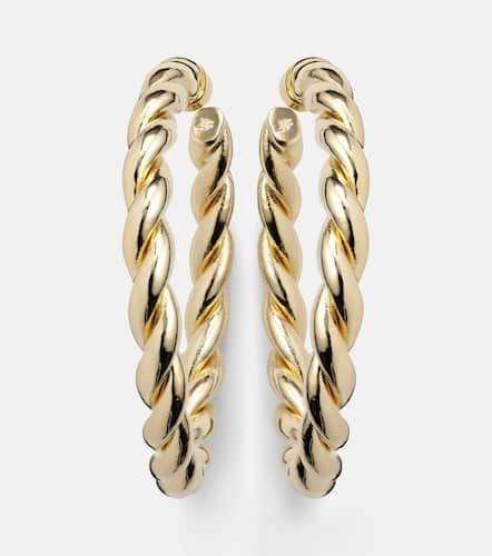 Boucles d'oreilles Twisted en plaqué or 14 ct - Jennifer Fisher - Modalova