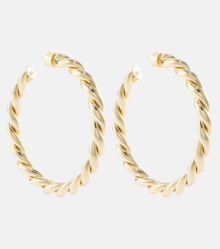 Twisted 14kt -plated hoop earrings - Jennifer Fisher - Modalova