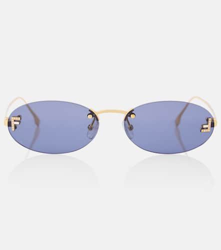 First Crystal embellished sunglasses - Fendi - Modalova
