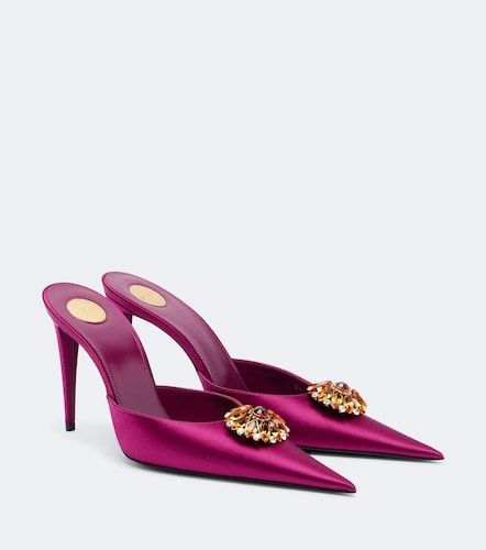 Saint Laurent Mules Cosmo in satin - Saint Laurent - Modalova