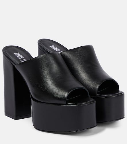 Sasha leather platform mules - Paris Texas - Modalova