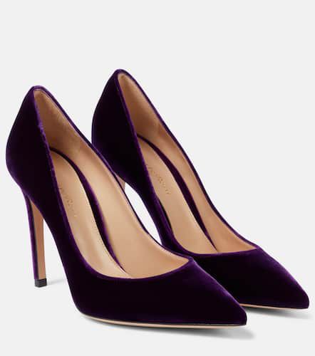 Gianvito 105 velvet pumps - Gianvito Rossi - Modalova