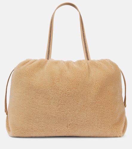 Large wool cashmere tote bag - Brunello Cucinelli - Modalova