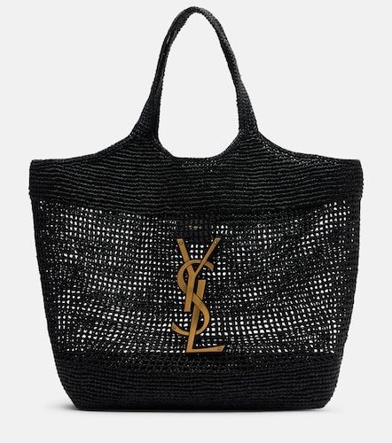Icare Maxi crochet raffia shopper - Saint Laurent - Modalova