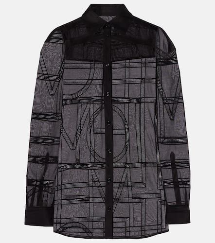 Embroidered cotton and silk voile shirt - Toteme - Modalova
