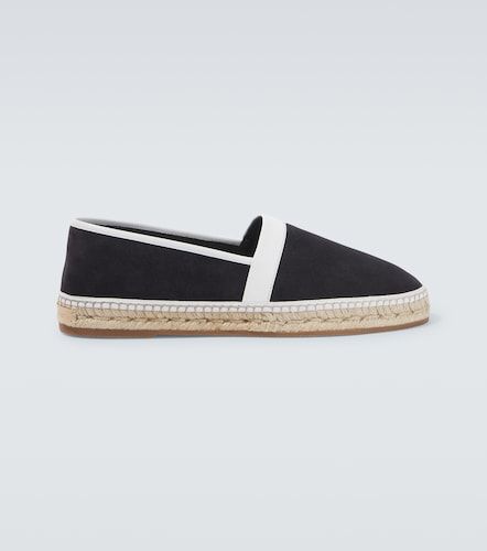 Nerano leather-trimmed suede espadrilles - Manolo Blahnik - Modalova