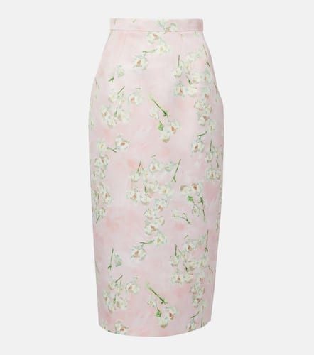 Lorelei floral taffeta faille pencil skirt - Emilia Wickstead - Modalova