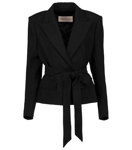 Blazer de crepé con cinturón - Alexandre Vauthier - Modalova