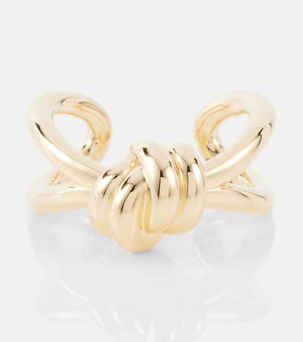 Anillo Knot de plata de ley bañado en oro - Bottega Veneta - Modalova