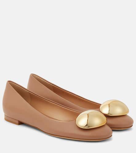 Sphera leather ballet flats - Gianvito Rossi - Modalova