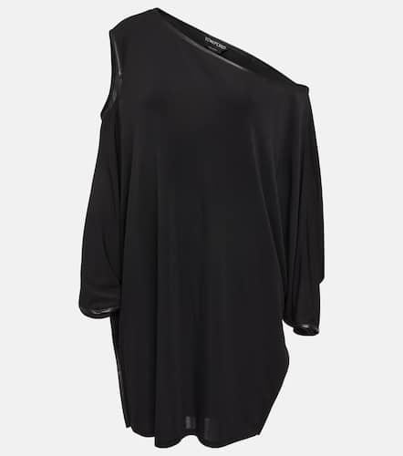 Draped crêpe jersey minidress - Tom Ford - Modalova