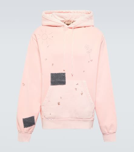 Marni Distressed cotton hoodie - Marni - Modalova