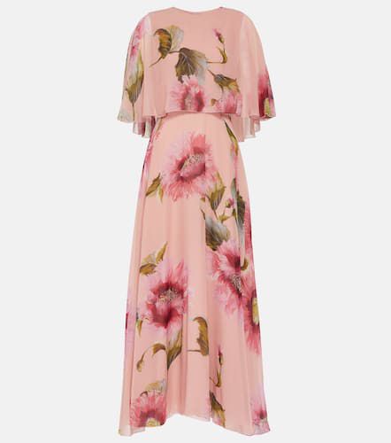 Caped floral silk georgette gown - Giambattista Valli - Modalova