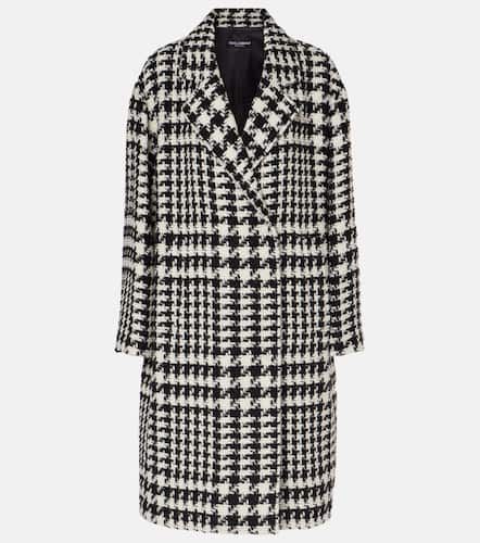 Oversized houndstooth coat - Dolce&Gabbana - Modalova