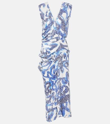 Sequined draped midi dress - Dries Van Noten - Modalova