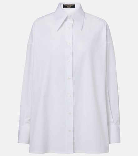 Oversized cotton-blend shirt - Dolce&Gabbana - Modalova