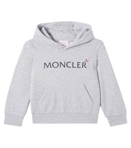 Logo cotton jersey hoodie - Moncler Enfant - Modalova