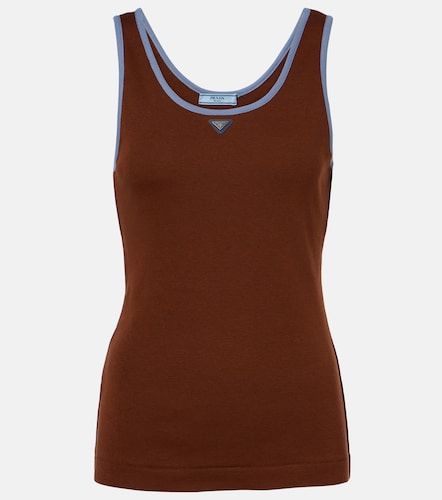 Tank top de jersey de algodón - Prada - Modalova