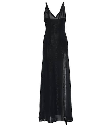 Ami Paris Side-slit slip dress - Ami Paris - Modalova