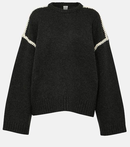 Embroidered wool and cashmere sweater - Toteme - Modalova
