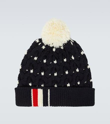 Gorro trenzado de lana en intarsia - Thom Browne - Modalova