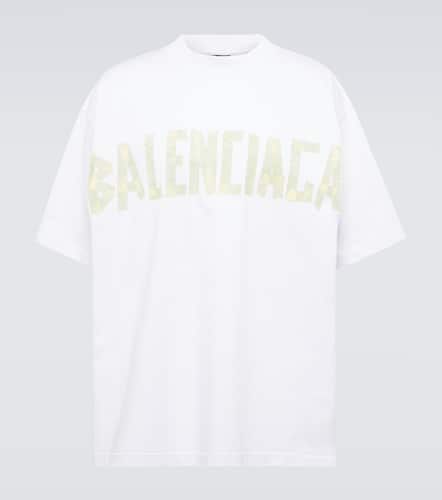 T-shirt Tape Type in jersey di cotone - Balenciaga - Modalova
