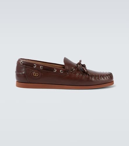 Palm Avenue leather boat shoes - Valentino Garavani - Modalova