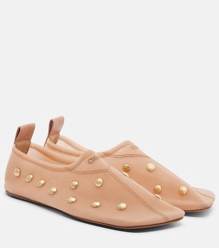Chloe Rita studded mesh flats - Chloe - Modalova