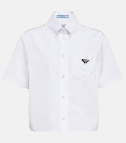 Prada Logo cotton jersey shirt - Prada - Modalova