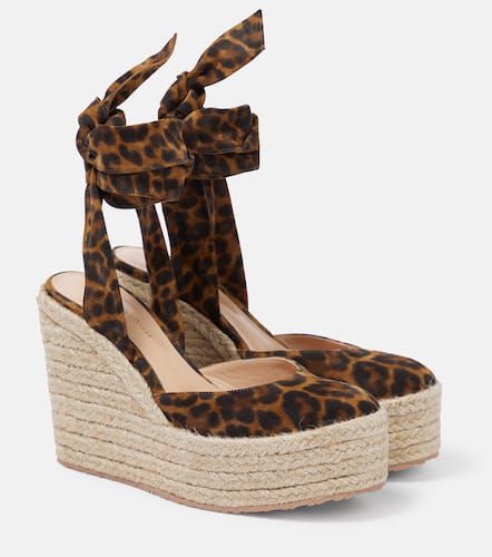 Arenella suede espadrille wedges - Gianvito Rossi - Modalova