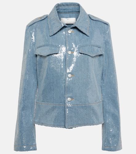 Chaqueta de denim con lentejuelas - Xu Zhi - Modalova