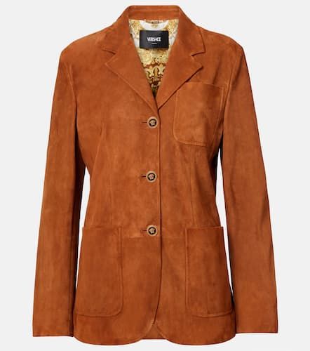 Versace Blazer Medusa en daim - Versace - Modalova