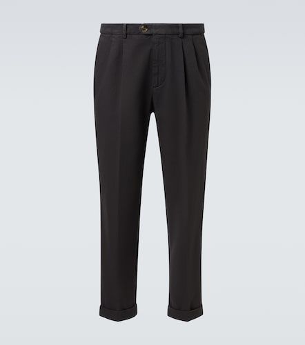 Pantalones rectos de algodón - Brunello Cucinelli - Modalova