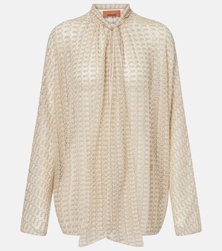 Missoni Blusa de lamé con lazada - Missoni - Modalova